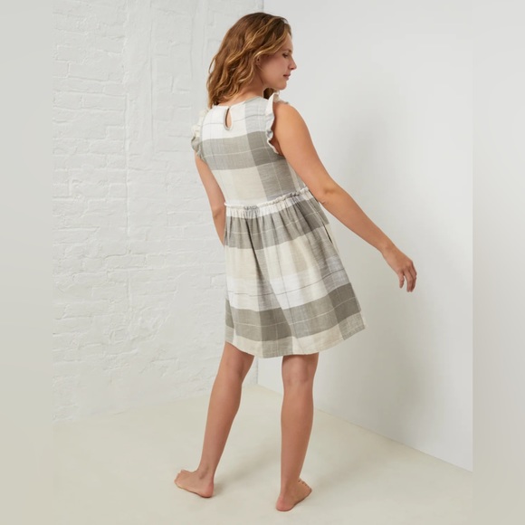 UpWest Easy Flutter-Sleeve Flannel Dress NWT UW2 - Picture 2 of 11